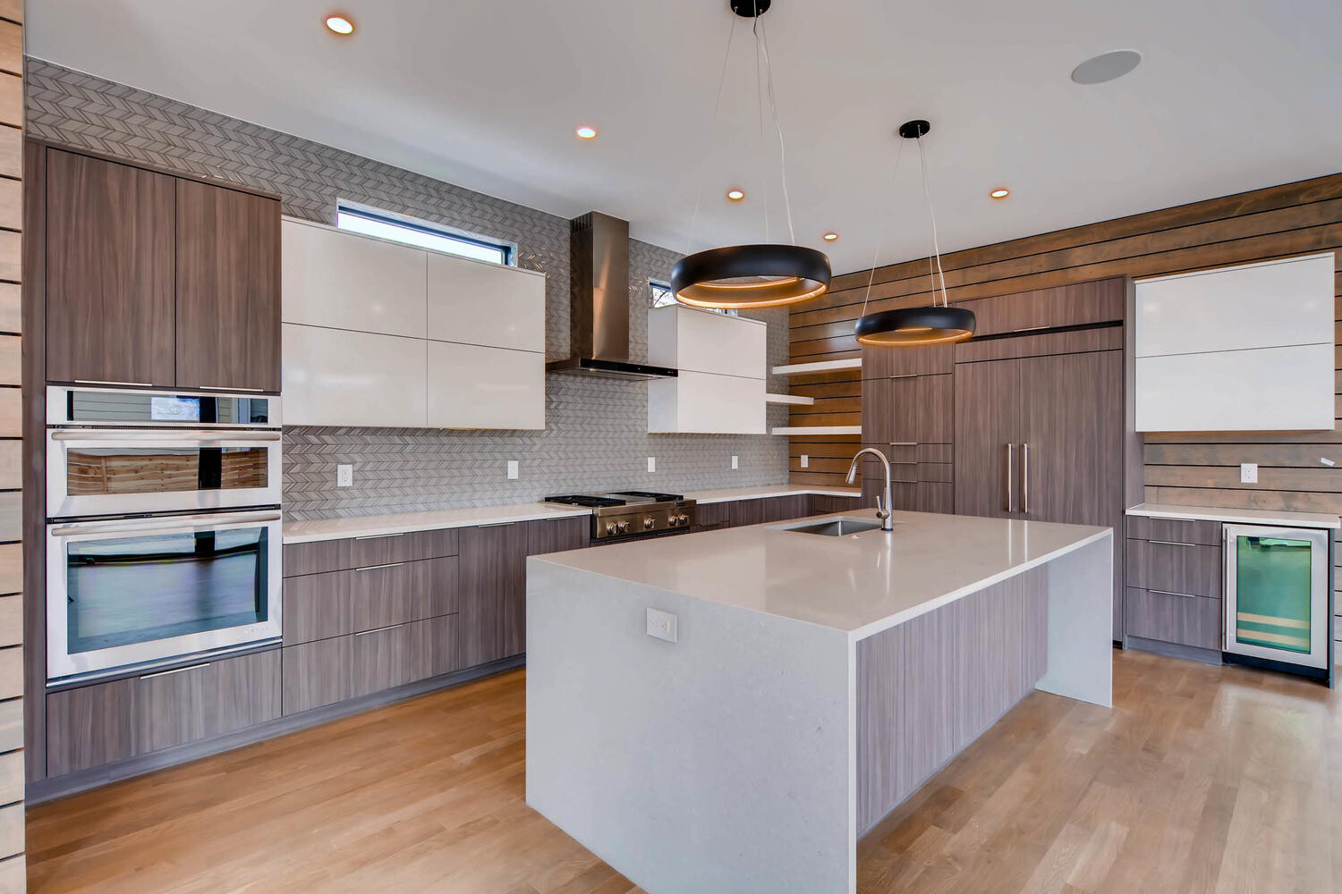 Kitchen in a completed Caliber home in Greenwood Village