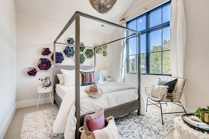 2nd Floor Bedroom of a Caliber custom home at 1036 S Columbine Street in Denver