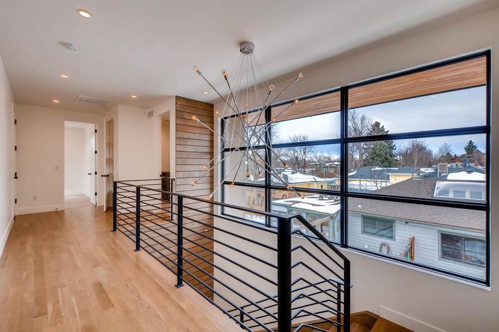 2nd Floor Landing of a Caliber custom home at 1165 S Adams in Denver