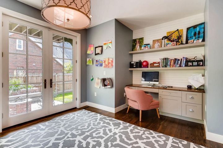 Study of a Caliber custom home at 1379 S Lafayette St in Denver