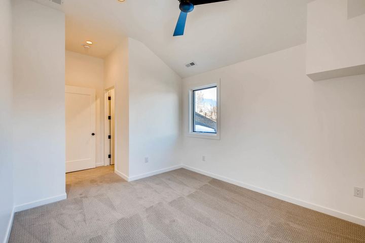2nd Floor Bedroom of a Caliber custom home at 1442 S Clarkson St in Denver