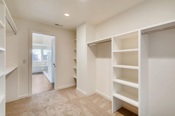 2nd Floor Master Bedroom of a Caliber custom home at 1442 S Clarkson St in Denver