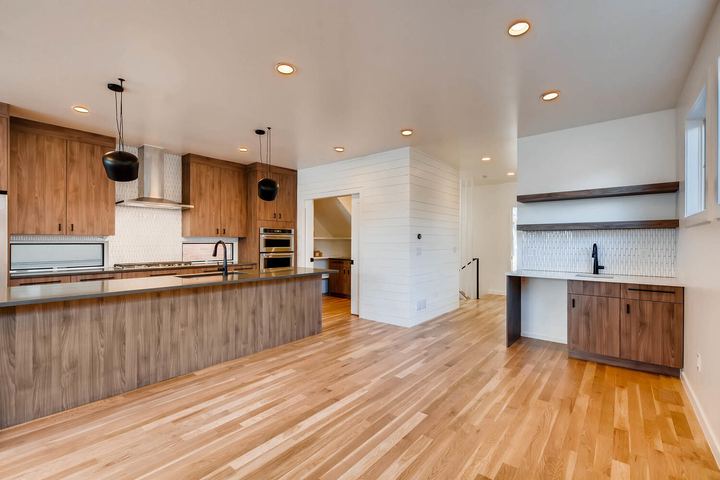Living Room of a Caliber custom home at 1442 S Clarkson St in Denver