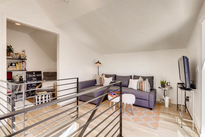 3rd Floor Loft of a Caliber custom home at 1716 W 34th Ave in Denver