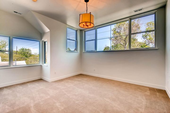 2nd Floor Master Bedroom of a Caliber custom home at 1803 S Clarkson in Denver