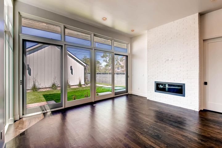 Living Room of a Caliber custom home at 1803 S Clarkson in Denver