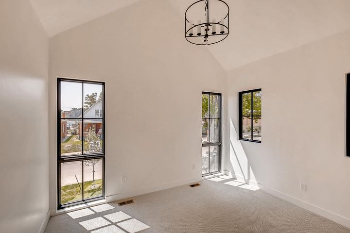 2nd Floor Bedroom of a Caliber custom home at 1923 W 37th Ave in Denver