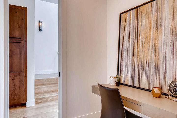 Office of a Caliber custom home at 1923 W 37th Ave in Denver