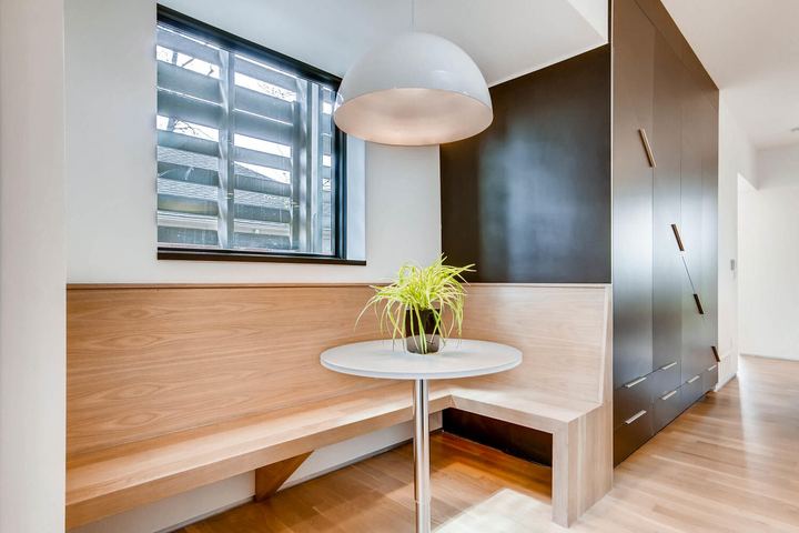 Breakfast Area of a Caliber custom home at 2675 Meade St in Denver