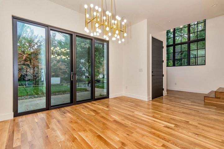 Dining Room of a Caliber custom home at 610 S Race St in Denver