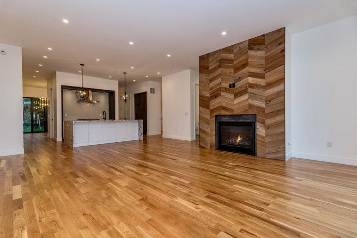 Family Room of a Caliber custom home at 610 S Race St in Denver
