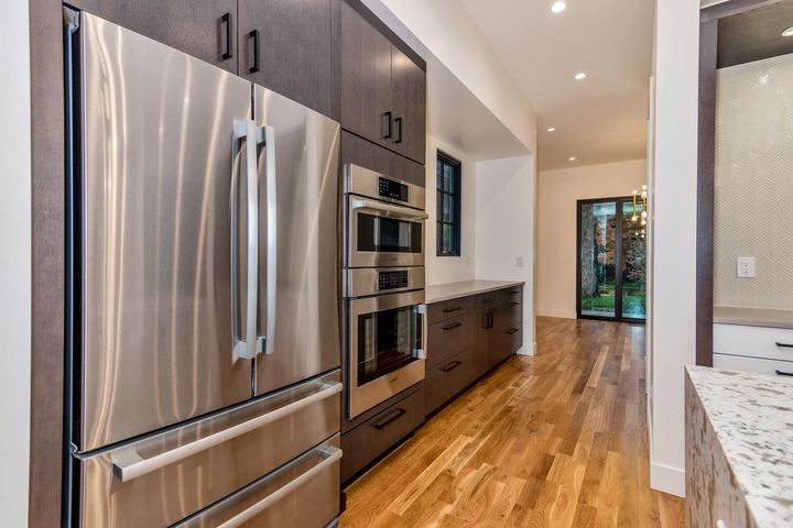 Kitchen of a Caliber custom home at 610 S Race St in Denver