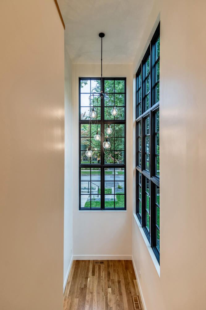 Staircase Detail of a Caliber custom home at 610 S Race St in Denver