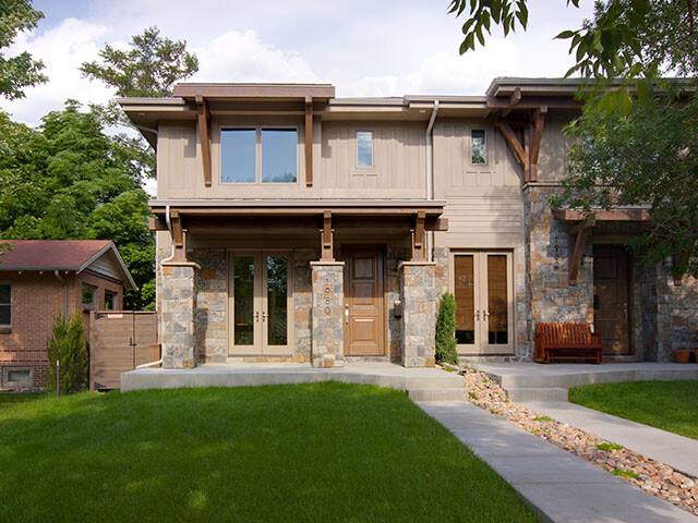 Exterior of a Caliber custom home in Denver