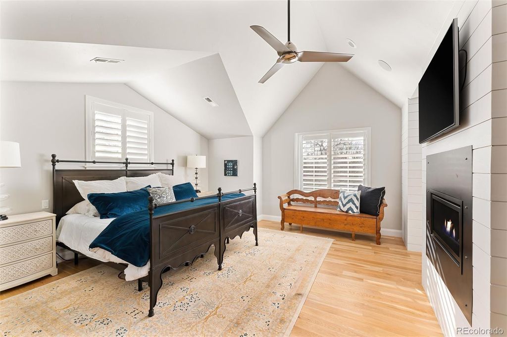 Bedroom of a Caliber custom home